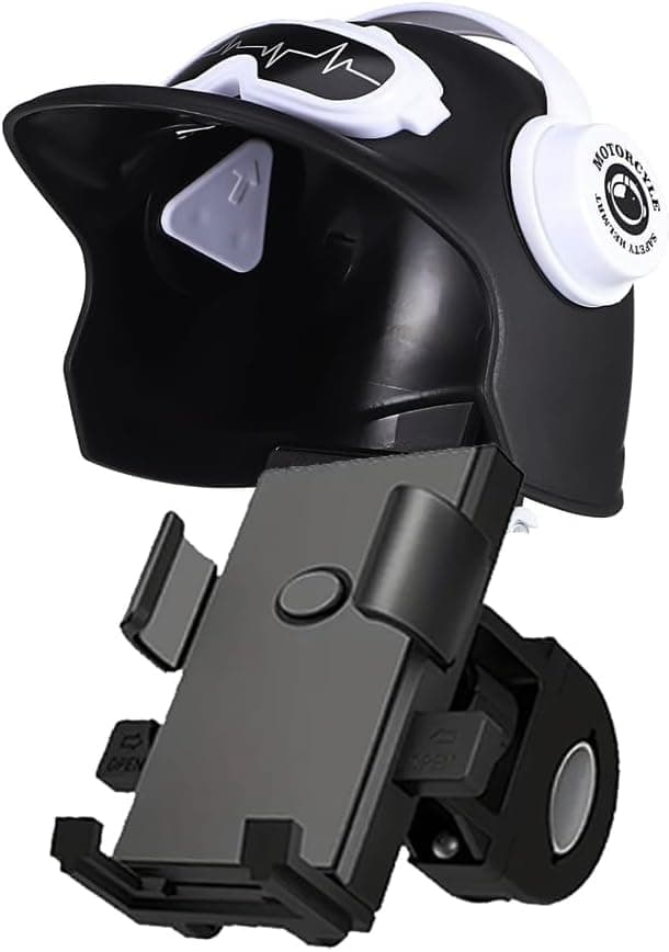 Motorcycle Motorcycle Phone Holder Universal Mount with Protective Cap, Adjustable and Rotate (Jadon - Black, Code:8263) - KaberTrade Portable electronic device mount