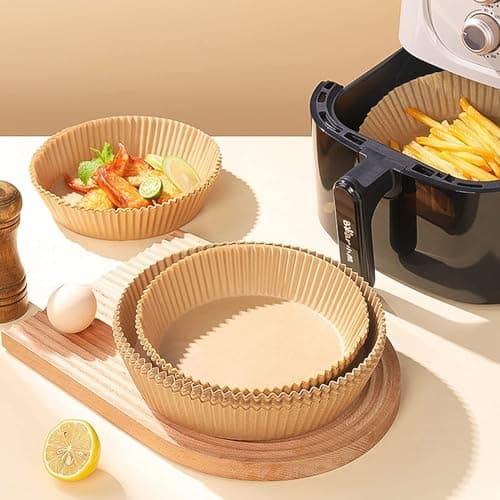 100 Pcs 24cm Square Air Fryer Liners Non-Stick Heat Resistant Paper