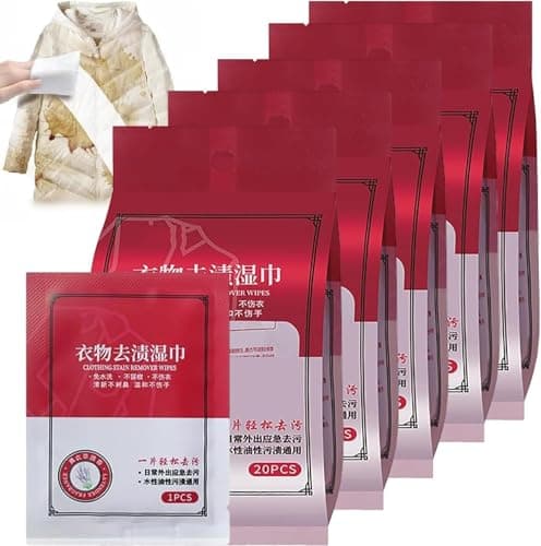 Circle M 20-Pack Disposable Fabric Cleaning Wipes: Stain Remover Safe for Clothes Upholstery – White