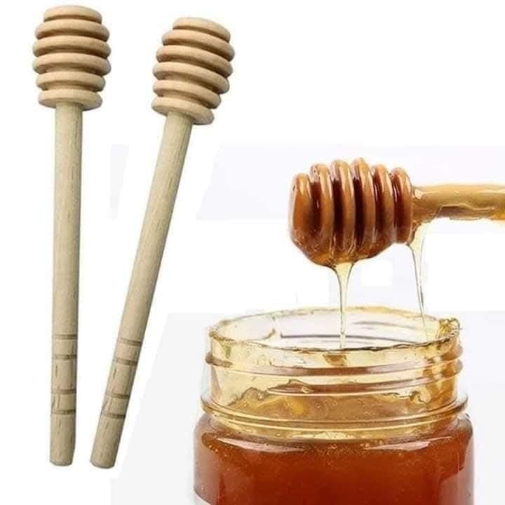 Wooden Honey Spoon Set of 6 - Practical Serving Spoons | Suitable for Honey, Jam, Sauces