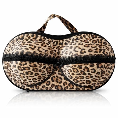 Portable Travel Necessaries Bra Organizer Underwear Storage Box Panties Socks Arrangement Case Lingerie Protection Holder Packing Solution Suitcase Closet Use (Tiger) Storage bag
