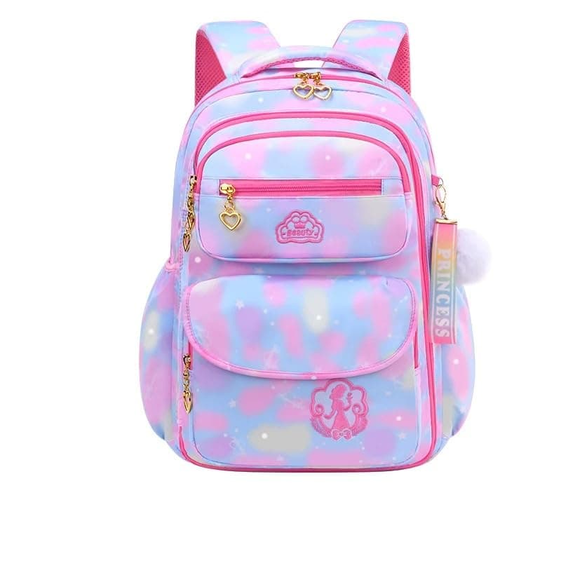 School Backpack, Cute Large Capacity Wear-Resistant Breathable Nylon Bag, Lightweight for Kids Teens Boys and Girls