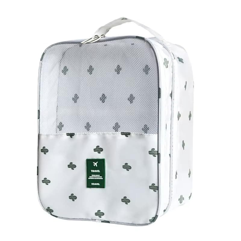 2-Layer Shoe Organizer Bag with Zipper for Travel Gym Storage & Daily Use