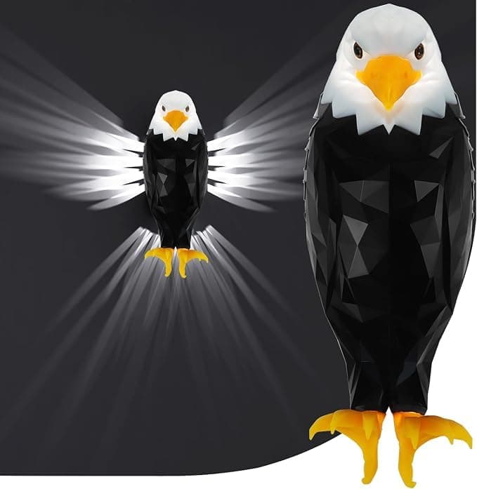 Eagle Shaped Lamp - Decorative Lighting Unique Design for Home and Office Decoration, Add a Strong Visual Element to Indoor Spaces with Everyday Practicality (W)