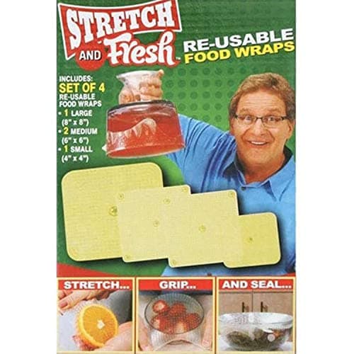 EMSON Stretch and Fresh Reusable Food Wrap - 4 Pieces 2724461356831 Food storage bag