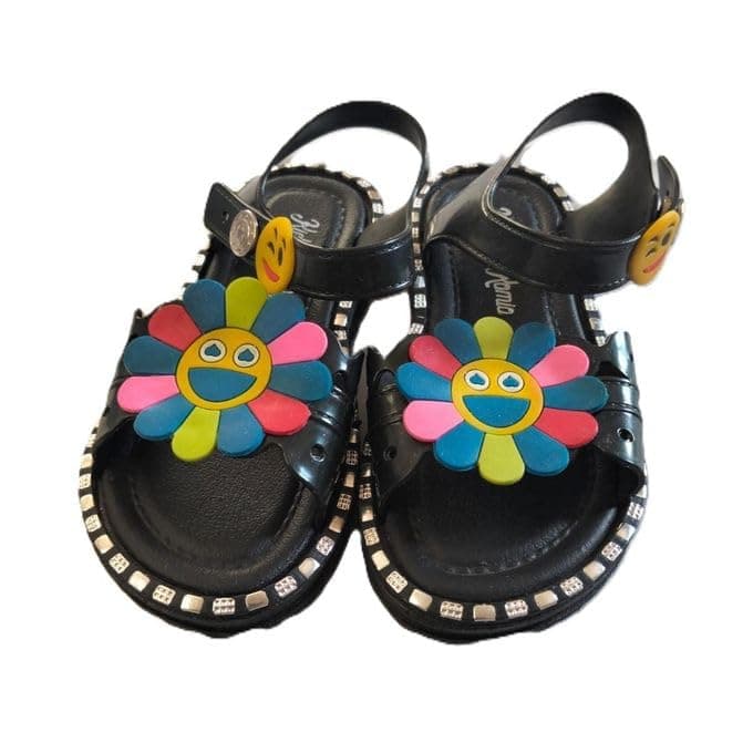 Midnight Rainbow Smile Sandals-24