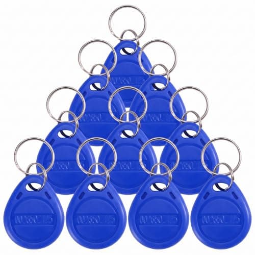 طقم 10 ميداليات شفرة أسانسير، إنتركم وبوابات العمارات (RFID 125kHz) مفتاح اكسس كنترول | 10Pcs RFID Key Fobs, Access Key for Elevator, Intercom & Gates Lock
