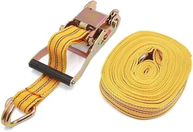 Heavy Duty Ratchet Belt Strap Ratchet Strap Ratchet Tie Down with Clip for Trucks, Motorcycles, Trailers, Luggage Bags for Cars (10M/5cm)-AGA Cargo strap
