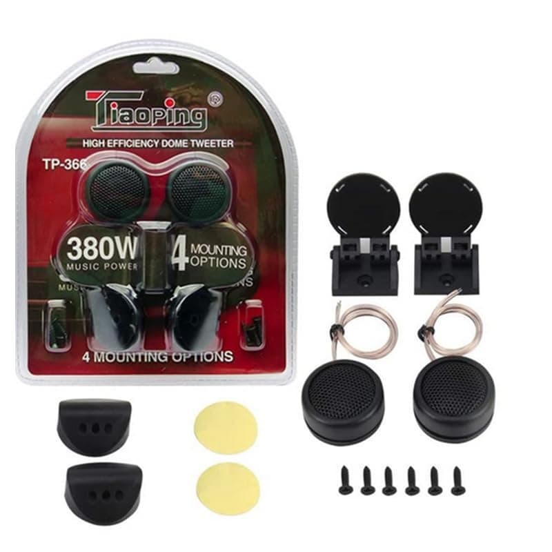 KaberTrade Super Strong Loud Car Dome Speaker (Twitter Sexka, 380W, Model:TP-366, 2 Pieces, Code:8274) - KaberTrade