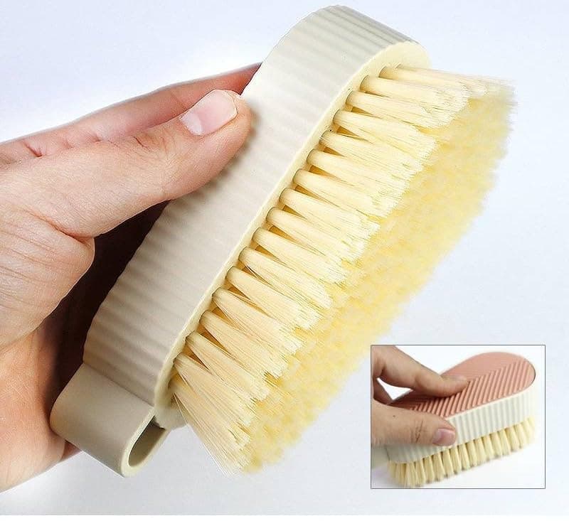 All Purpose Cleaning Brush Strong Scrubbing Bristles with Non Slip Grip Handle for Floors Bathroom Kitchen and Carpet Efficient Cleaning Tool Durable Design for Home Use