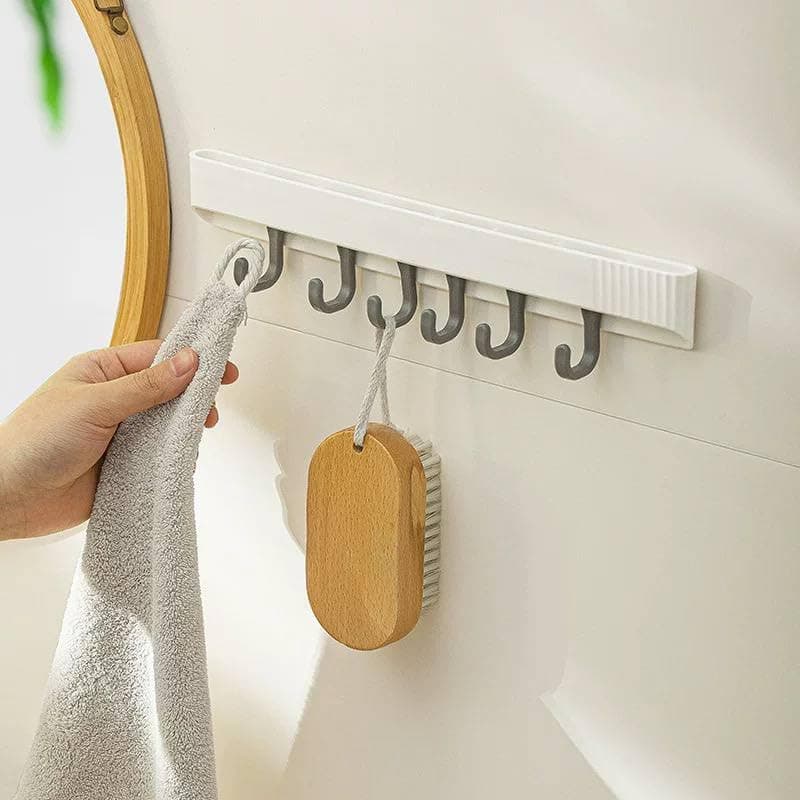 Generic Magic Hanger Wall Hook Rack with 8 Adjustable Hooks, .sa