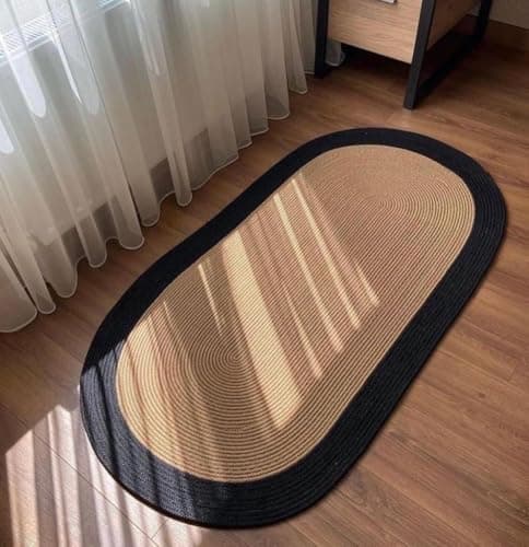 Woven It Handmade Woven Floor Mat,(80×50×1Cm) 502A Rug