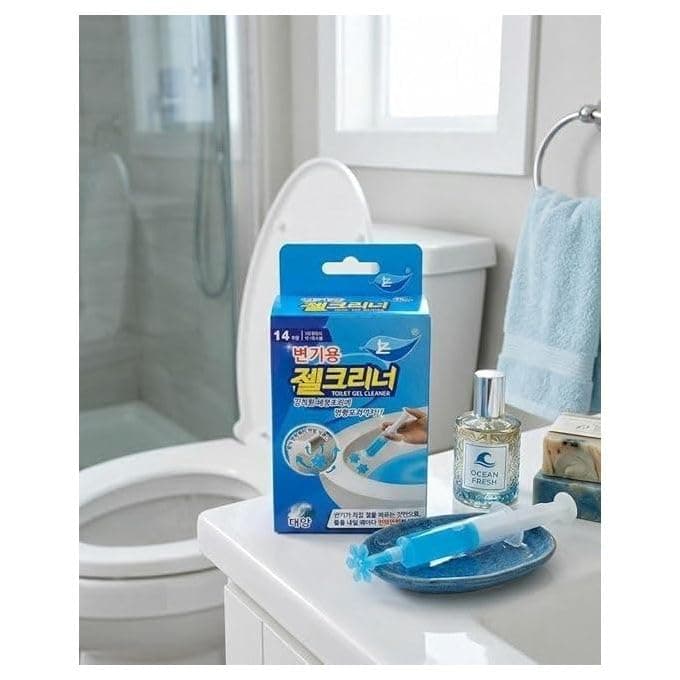 Toilet Gel Cleaner, Scent.Flower Gel 1 Piece | Deep Cleaning, Fresh Scent, Easy To Apply, Long Lasting with Syringe Application