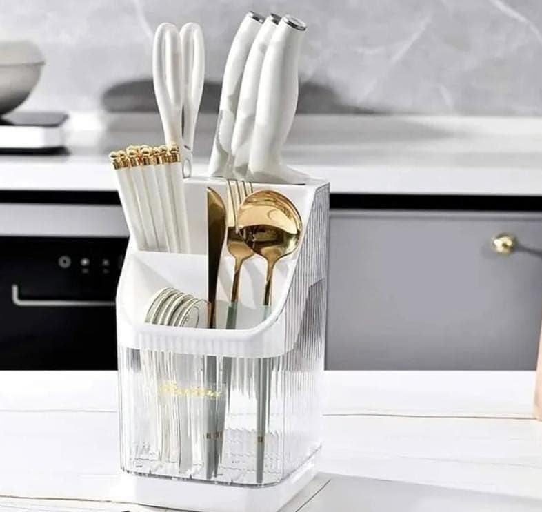 Generic Acrylic drainer with a base, Cutlery drainer (spoons and knives), Available in multiple colors, .ri