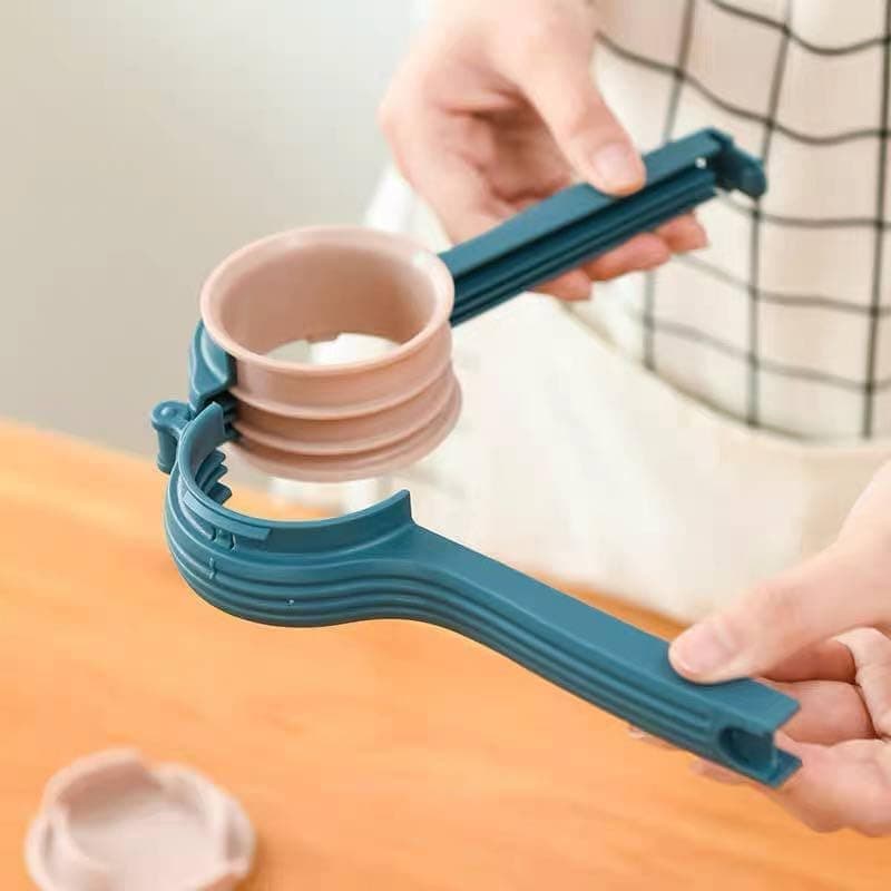 Plastic Bag Dispenser with Airtight Lid Sealing Clip Kitchen Organizer Food storage container
