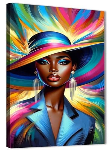 Skills Dark Brown Woman Abstract Wall Art - Wall Art for Living Room, Bedroom, Office Decorations and More - Size (30cm x 40cm)
