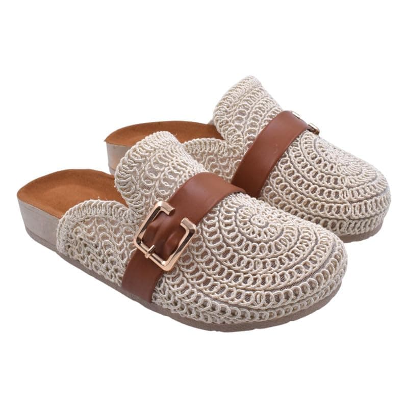 Women's Footwear B&W-W121-Brown-37 Sandal
