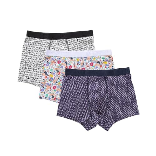 Embrator Pack of 3 Design Cotton Lycra Boxer Underwear for Men Underpants