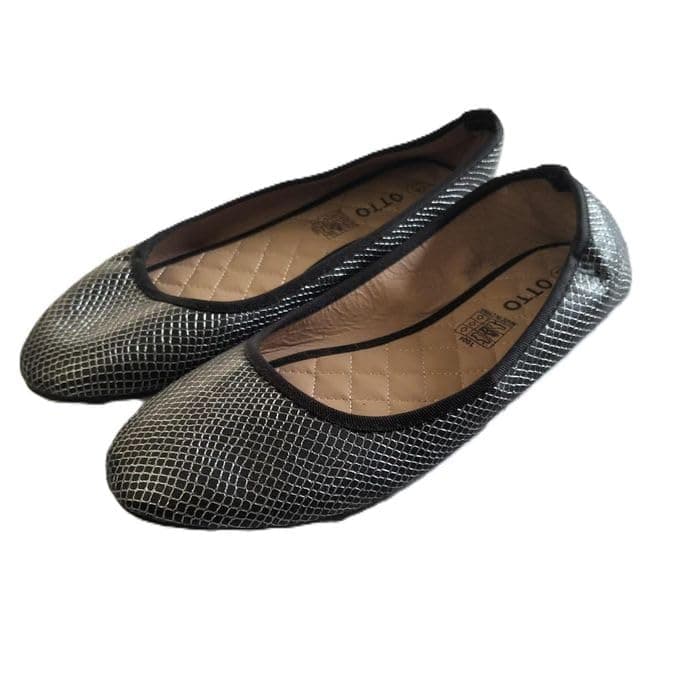 Black Flats Ballerina-39 | faux leather