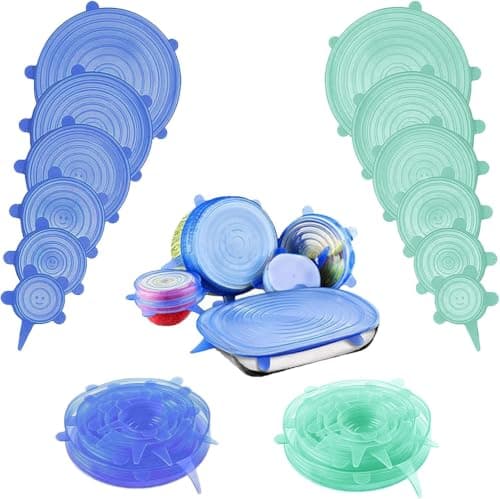 Silicone Stretch Lids 6-Piece Reusable Food Storage Covers Various Sizes Container lid