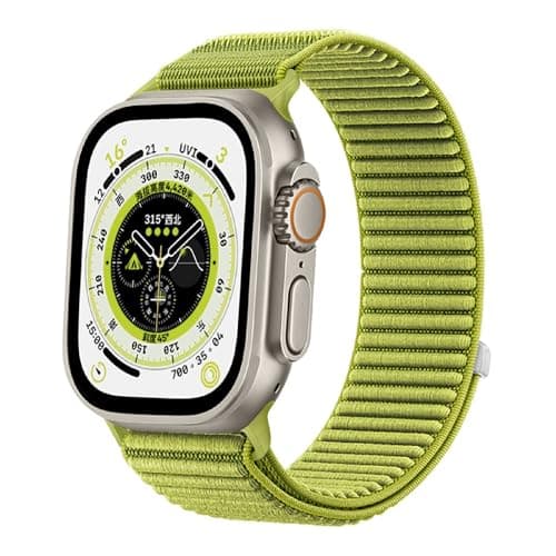 Nylon Loop Sport Band Compatible with Apple Watch Series 11/10/9/8/7/6/5/4/3/2/1 SE3 SE2 SE Ultra3/2/1,44mm 45mm 46mm 49mm, Soft Adjustable Fabric Velcro Replacement Strap