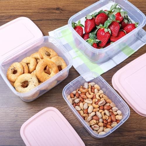 3-Piece Food Storage Containers Set Microwave Freezer Safe 1L 1.5L 2.5L