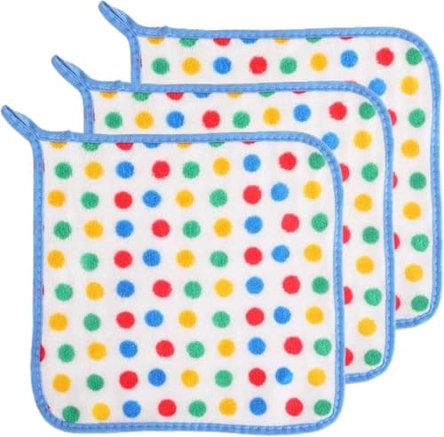 10-Pack Dotted Microfiber Cleaning Cloths 25x25cm Highly Absorbent Towels