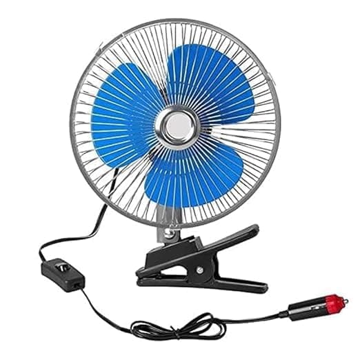 Car Air Cooling Fan Interior Car Accessories Summer Car Interior Accessories Work on Car Lighter (Clip, 12V) SACAR-