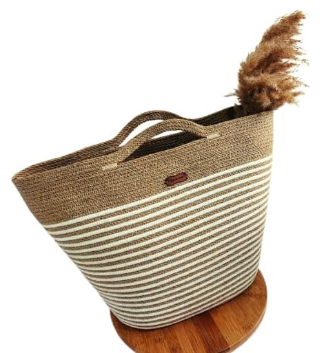 Woven it rope bag, handmade natural bag, for shopping, summer and daily use Handbag