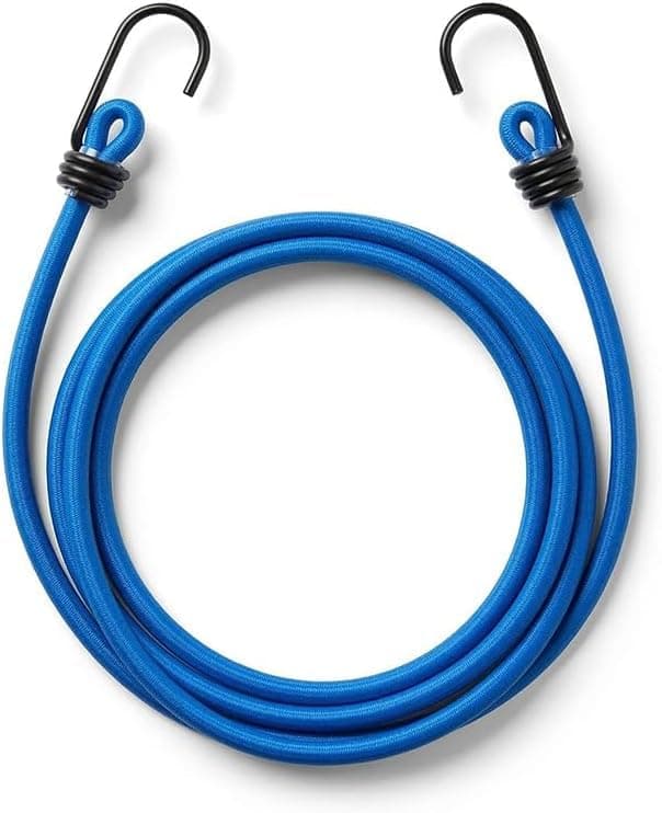 KaberTrade KaberTrade Elastic Elastic Rope with Hooks for Luggage and Cargo Fastening for Motorcycles, Bikes and Cars (Blue, 1 Piece, 2 Meter Length, Code:4354)