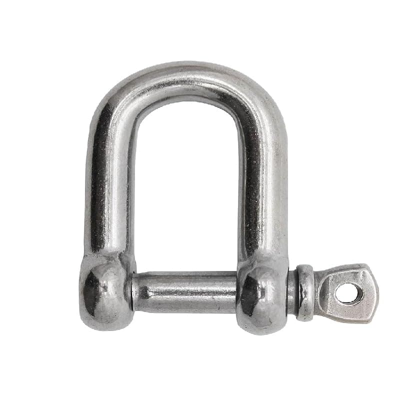 Stainless Steel D Shackle for Heavy Winches and Shackles, Heavy Loads and Sports Hook Punching Bag (1 Piece, M16, Code:9020) - KaberTrade Carabiner
