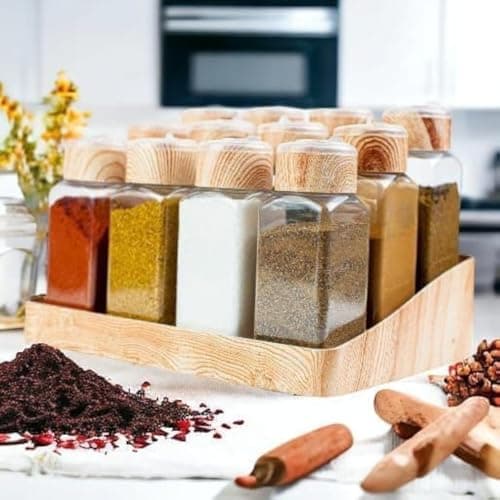 spices set consists of 12 unit with holder.