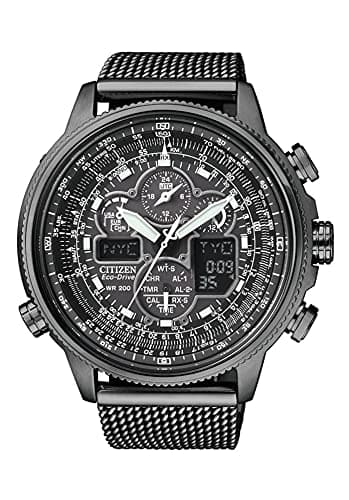 Citizen Watch for Men, Quartz Movement, Analog Display, Black Stainless Steel Strap-JY8037-50E