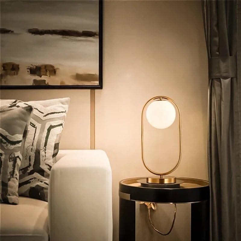 اباجوره ذهبي لمبة واحدة بزجاجة 40x25x40 سم ذهبى Light fixture