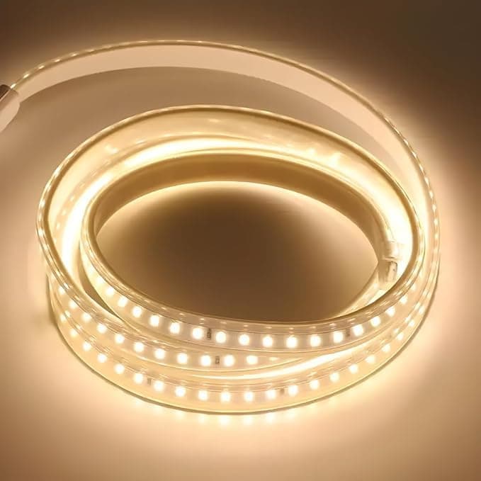 XWAVA LED Light Strip, With Electric Socket (Warm, 120 LED/Meter, 5 Meters)