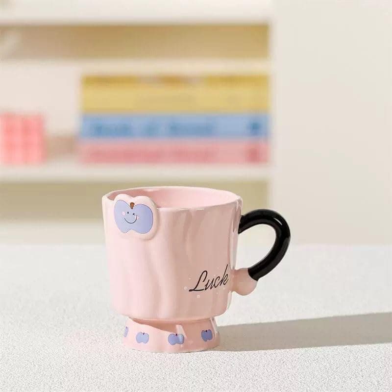 Elegant Porcelain Mug Cute Kitty Design For Hot And Cold Drinks Home Office