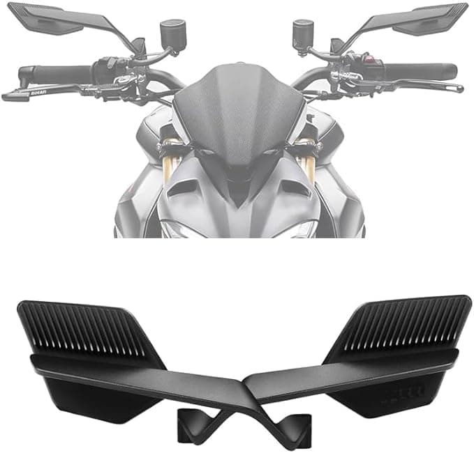Universal Motorcycle Mirrors, Motorcycle Rear Wing Swivel Side Mirrors, Compatible with Most Motorcycles and Motorcycles Airplane Mirrors - SACAR