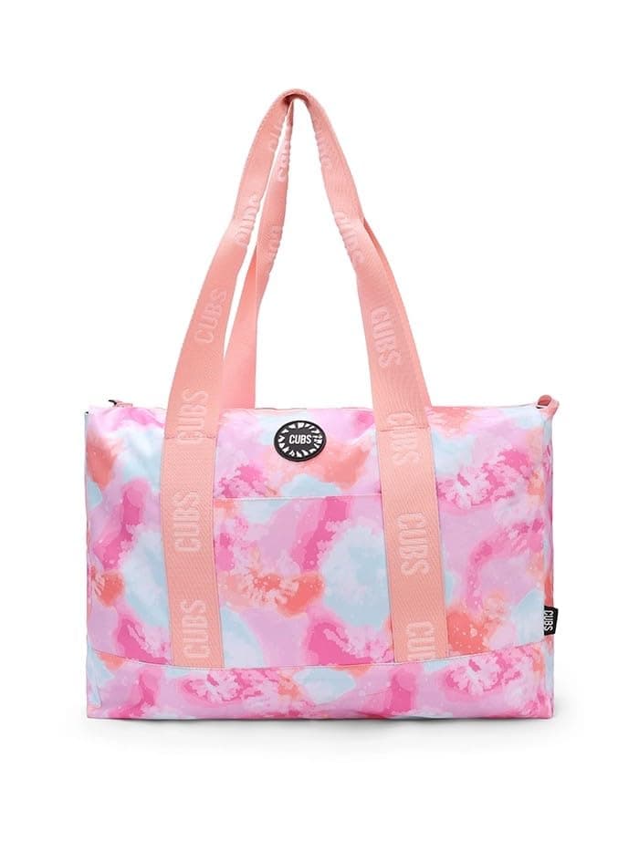 Cubs Black & Pink Tie DyeTote Double Tote bag