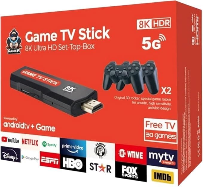 Retro Game Console - Upgraded 8K 5G, with 10000+ Retro Games, TV Video Game Console, Game Stick, Handheld Games, Birthday Gifts for Men Women