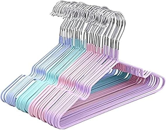 Silicone Padded Stainless Steel Clothes Hanger Set