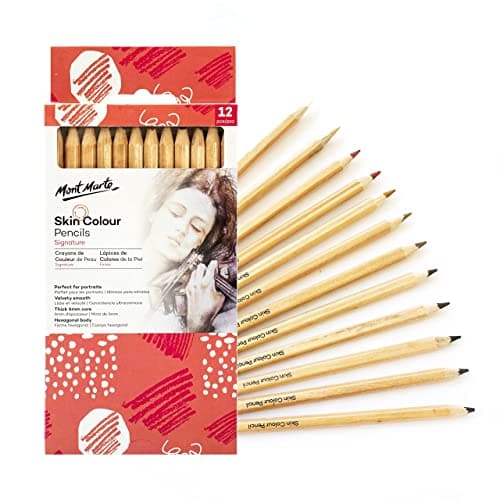 Mont Marte Signature Skin Colour Pencils 12pce MPN0103 Writing instrument