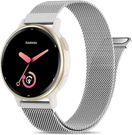 Strap Magnetic (Compatible with Watch Band, 22mm Band Huawei GT 7 6 5 4 3 26 5 4 3 2 Pro/GT 2e/GT 7 6 5 4 46mm/GT2 46mm Redmi Watch 5 Active) Watch Strap, Stainless Steel Mesh Replacement Women Men