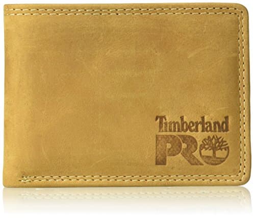 Timberland PRO mens Leather Rfid Wallet With Removable Flip Pocket Card Carrier Wallet