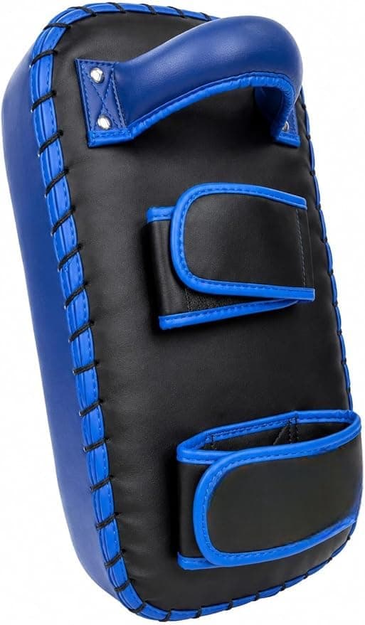 Professional Curved Kick Pad – Heavy Duty MMA Muay Thai Strike Shield with Reinforced Handles