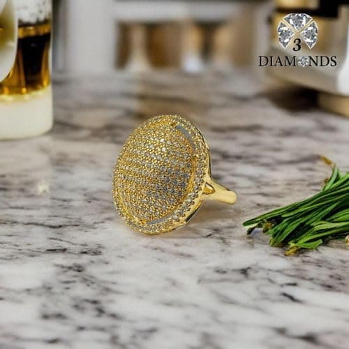 3 Diamonds 3370159539250 Wedding Ring For Women Gold Plated