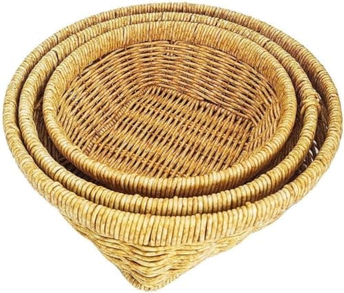 Wicker Storage and Tidying Set - Practical Organizers for Home Space Organization and Multiple Uses T Basket