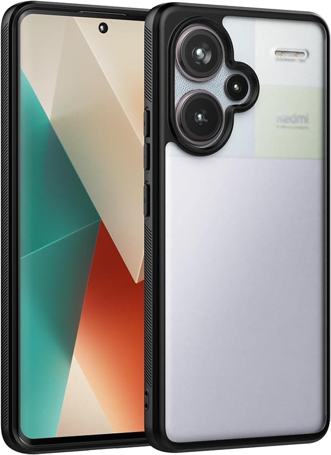 Case Cover Shockproof Hard PC Back Soft TPU Frame Anti-yellowing Slim Protective Cover Compatible with Redmi Note 13 Pro Plus 5G (Clear) Cellular phone case