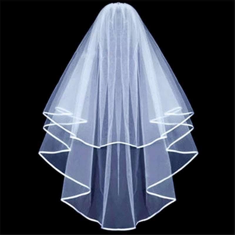 LGT Hen Party Wedding Bridal Veil With Comb And Hen Party Bride to Be Glasses Hen Party Accessories (Just Veil) Party supplies