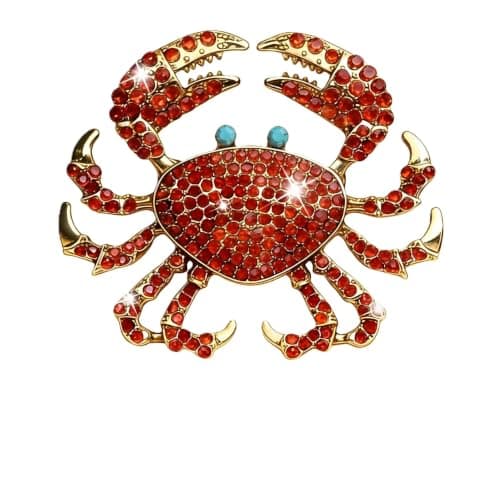 1 Piece Women Classic Gold Plated Lobster Brooch Apparel pin
