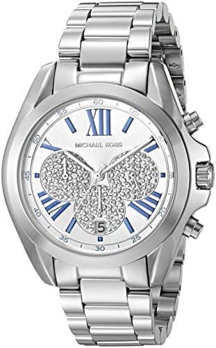 Michael Kors Watch for Women, Quartz Movement, Analog Display, Silver Silver Strap-MK6320